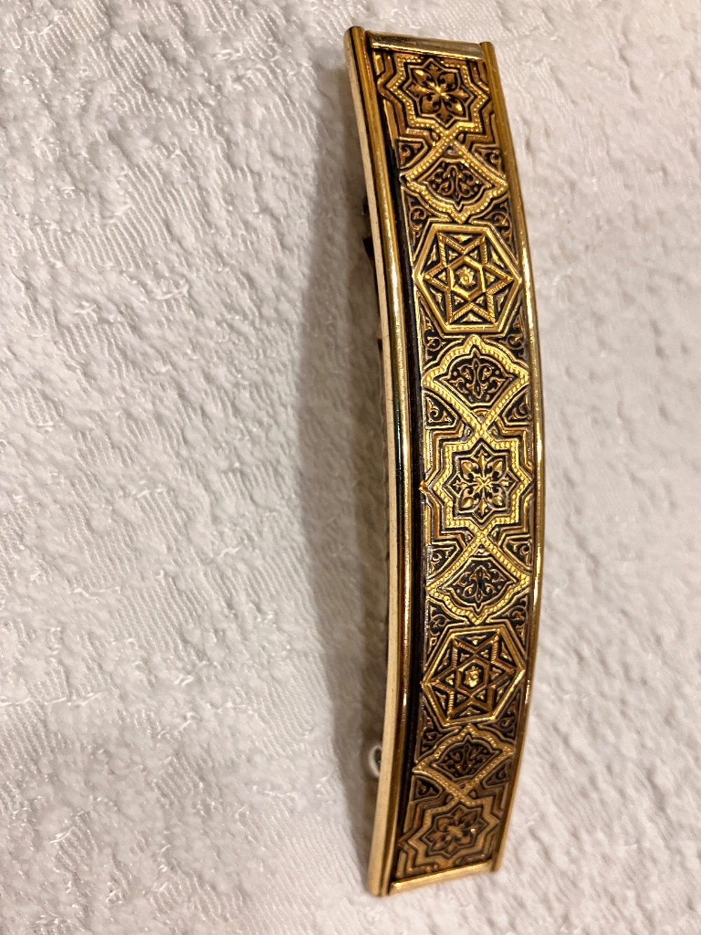 Toledo steel barrette, 4”